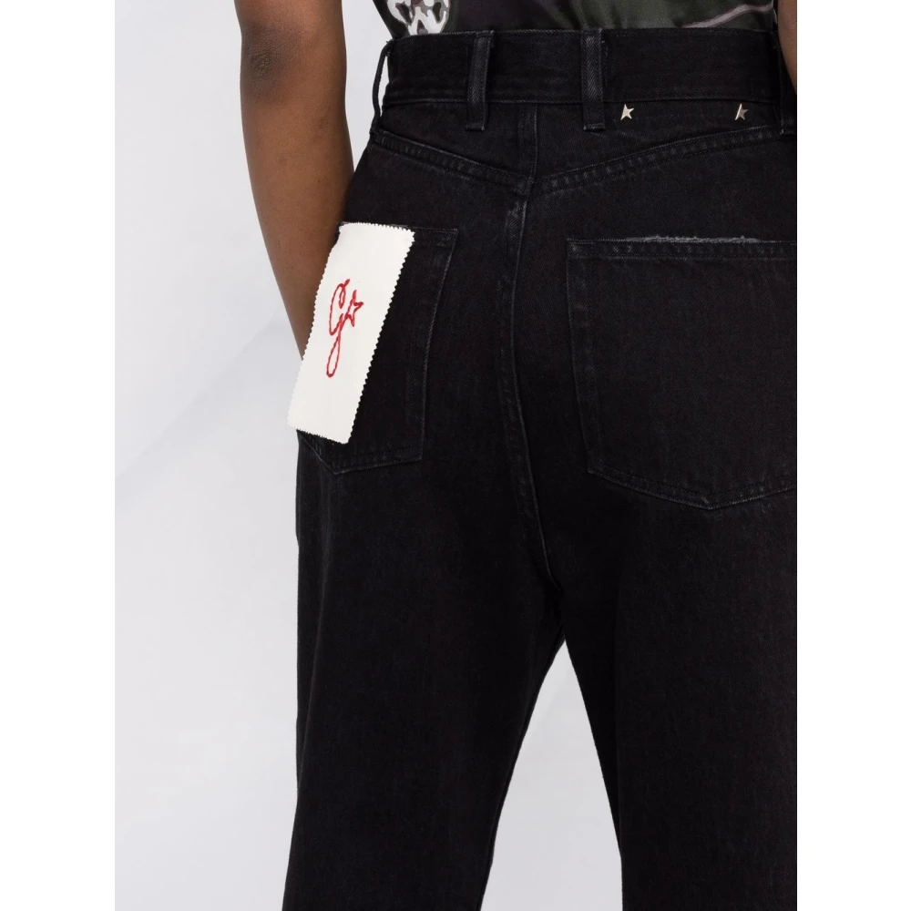Golden Goose Zwarte Aw23 Straight Jeans Black Dames