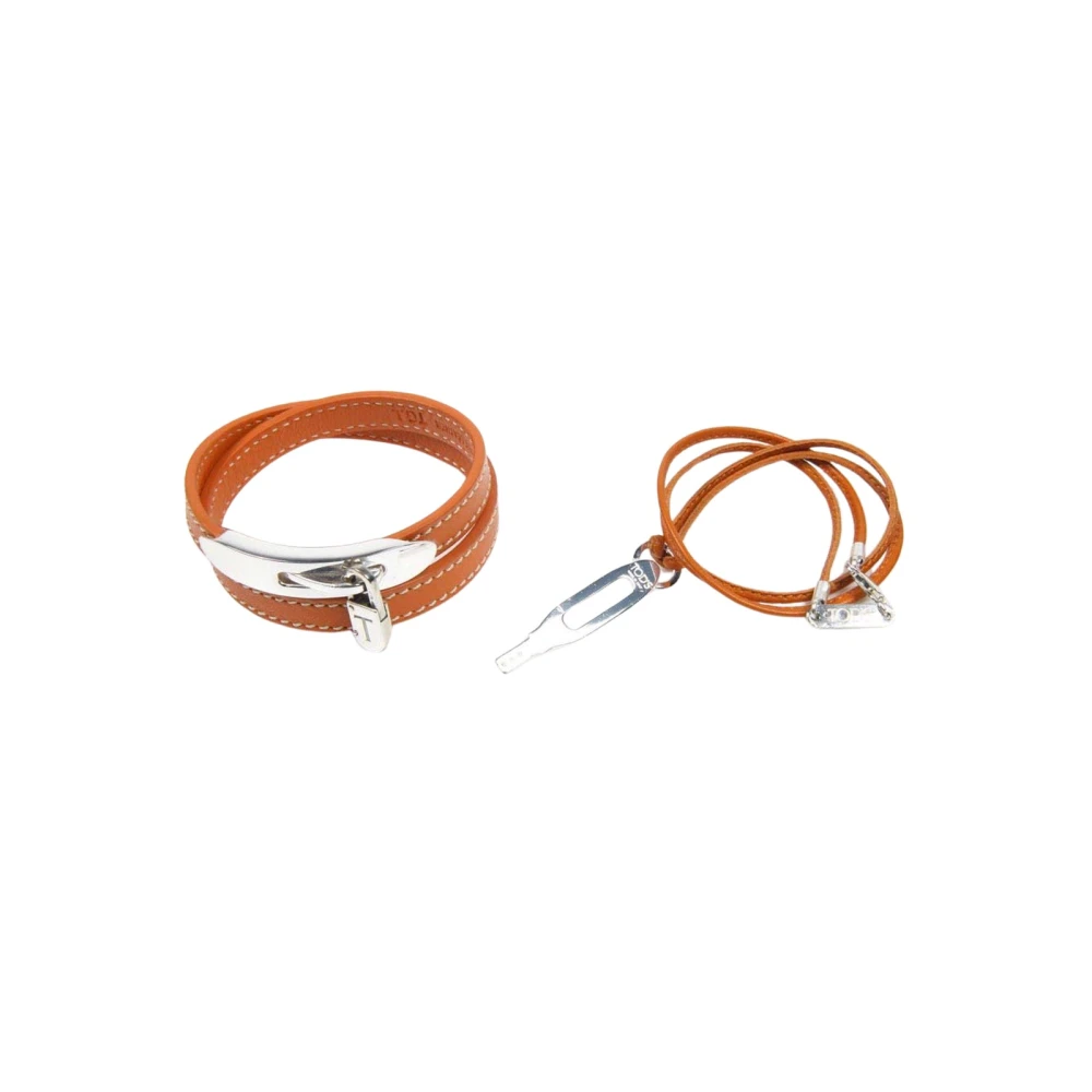 Tod's Women's Orange Bracelets, One Size, Necklace And Bracelet Set