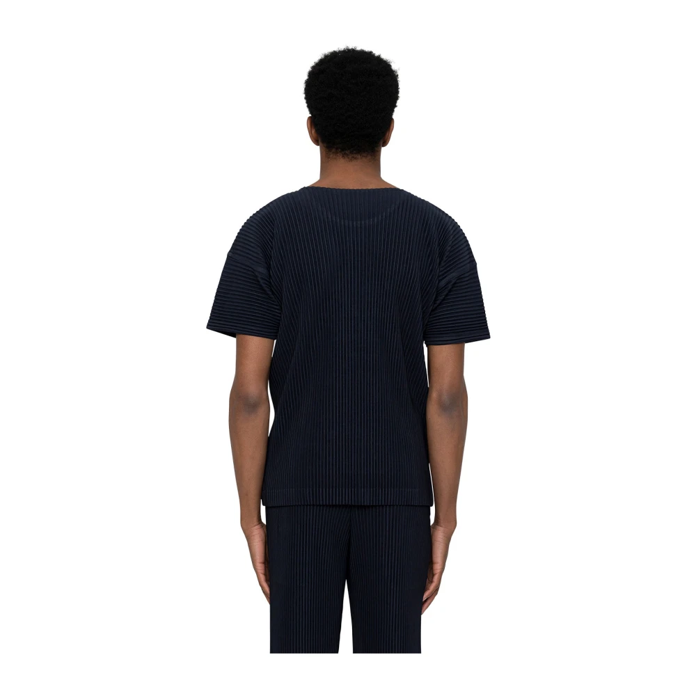 Issey Miyake Navy Basics T-shirt Blue Heren
