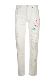 Paint Splash Slim Jeans