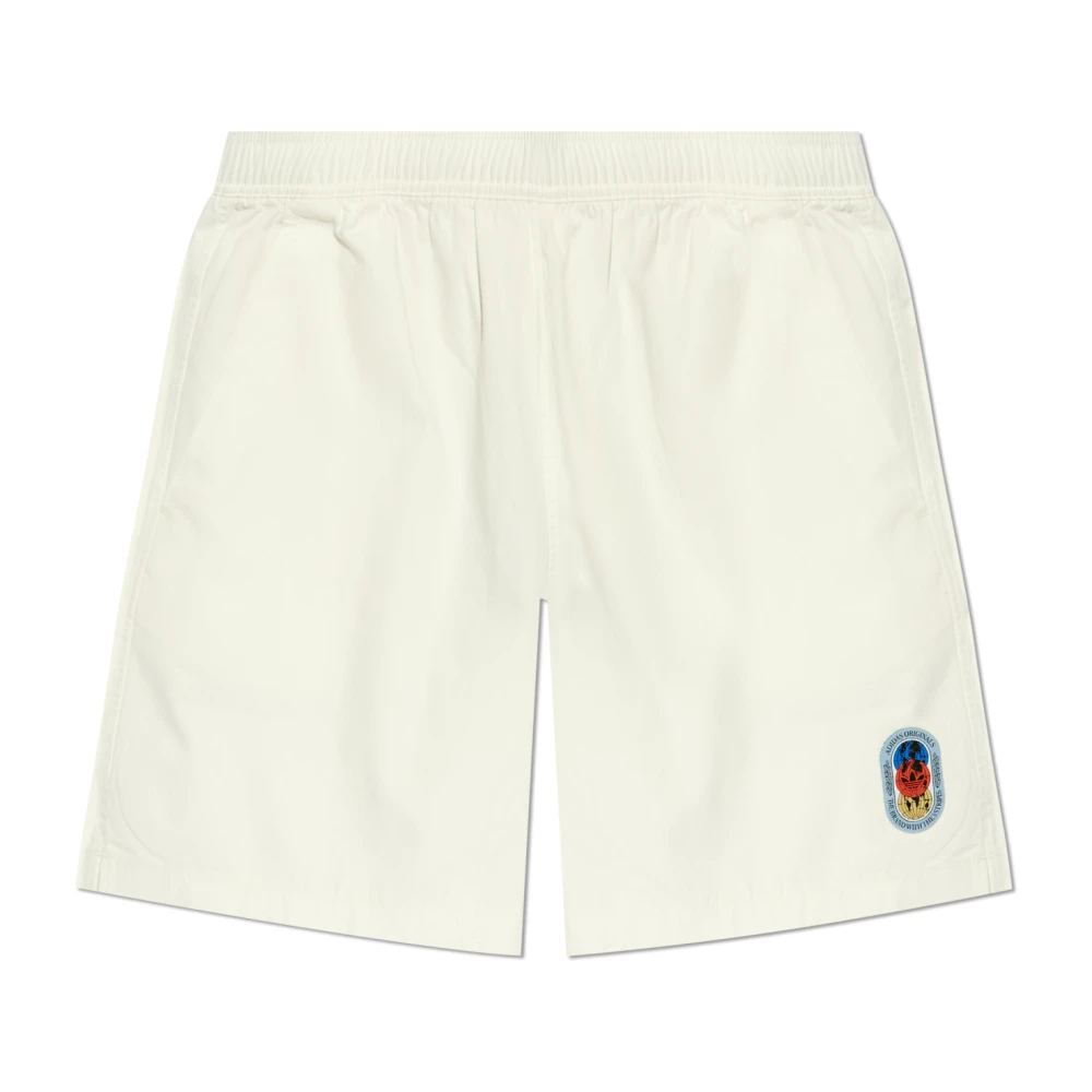 adidas Originals Shorts met logopatch Beige Heren