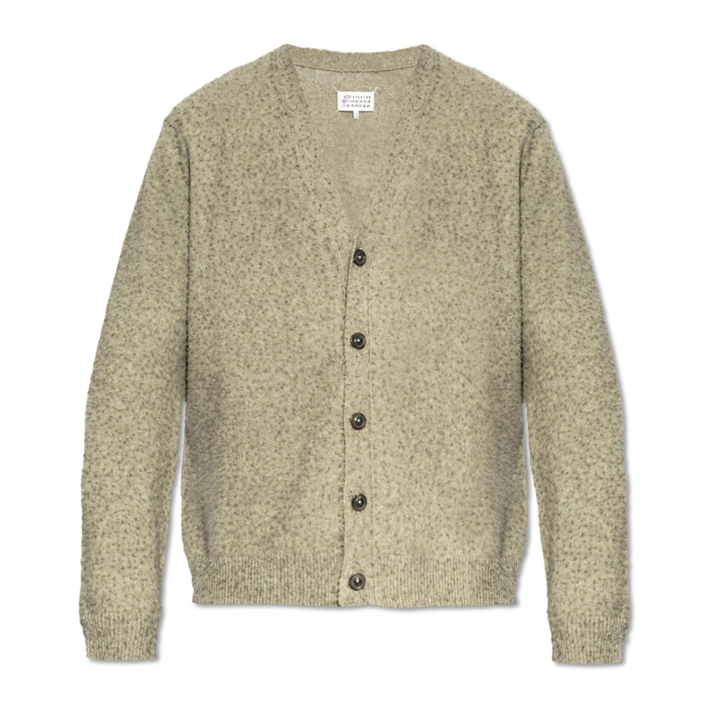 Maison Margiela Cardigan met vintage-effect Green Heren