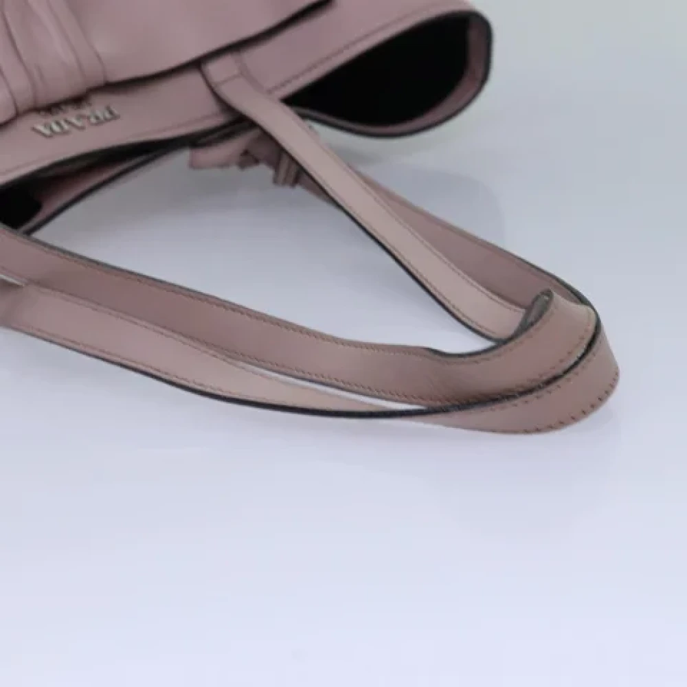 Prada Vintage Pre-owned Leather totes Pink Dames