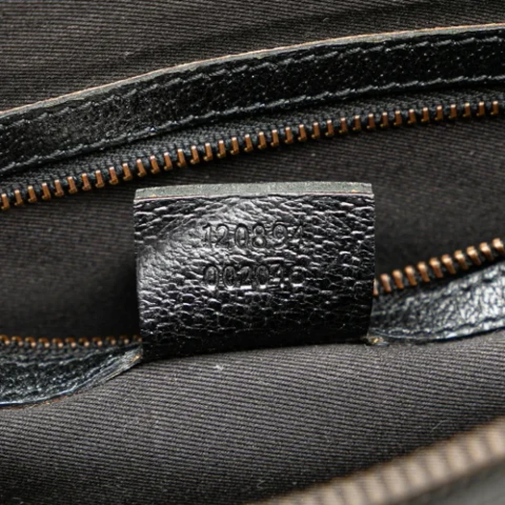 Gucci Vintage Pre-owned Canvas shoulder-bags Black Dames