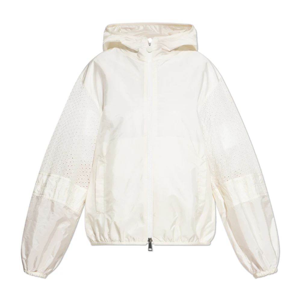 Moncler Women's White Light Jackets, S, Zelkova Jacket