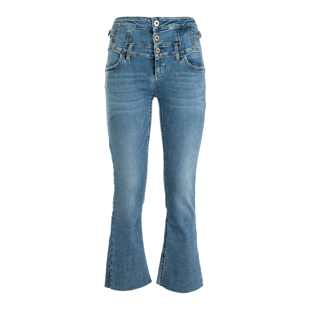 Liu Jo Hoge taille skinny jeans in denim Blue Dames