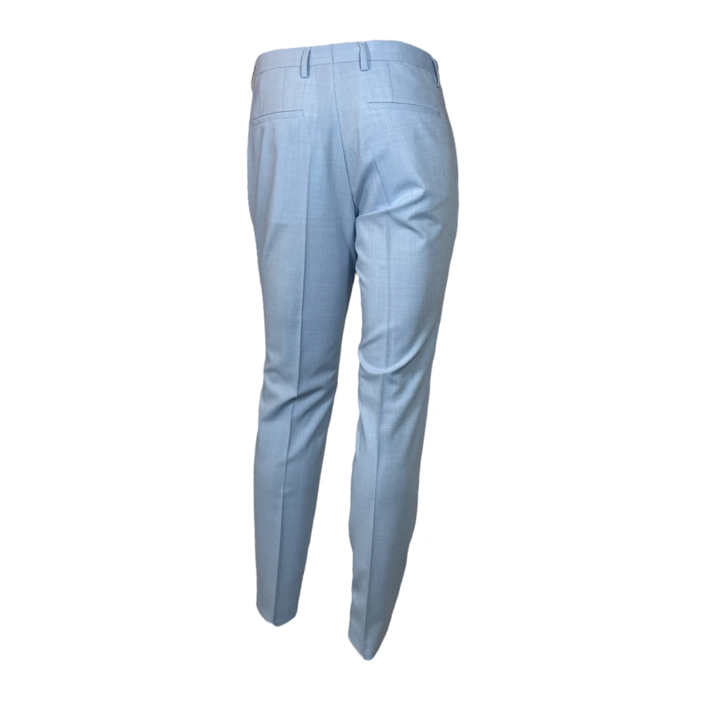 Hugo Boss Slim Fit Anzughose Stretch Broek Blue Heren