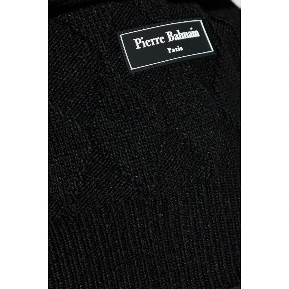 Balmain Trui met Logopatch Black Heren