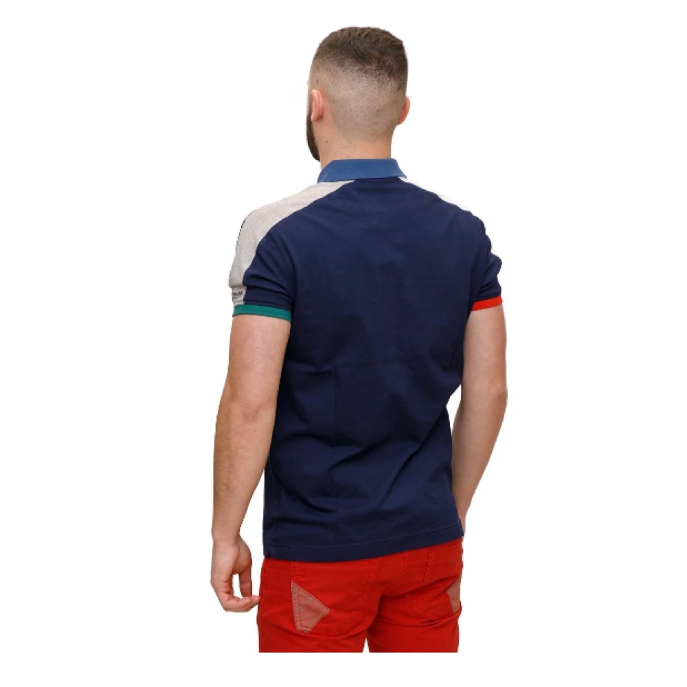 Harmont & Blaine Blauwe Polo met Contrastdetails Blue Heren