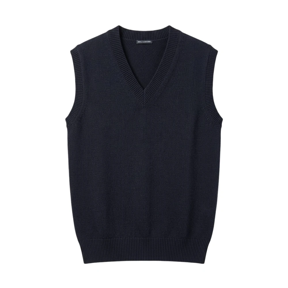 Daniele Alessandrini Men's Black Sleeveless Jumpers, 3XL, Maglia Smanicata