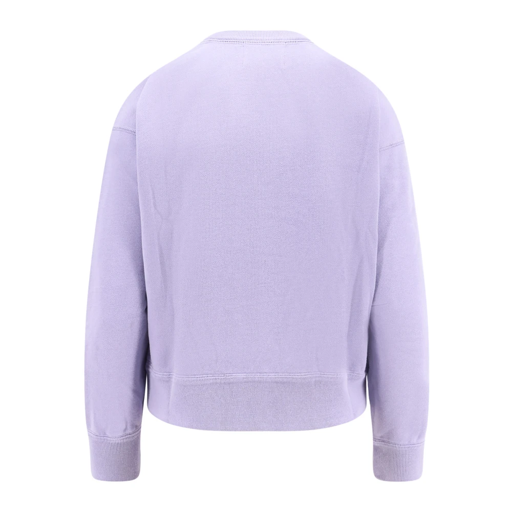 Isabel Marant Étoile Organisch Katoen Logo Print Sweatshirt Purple Dames