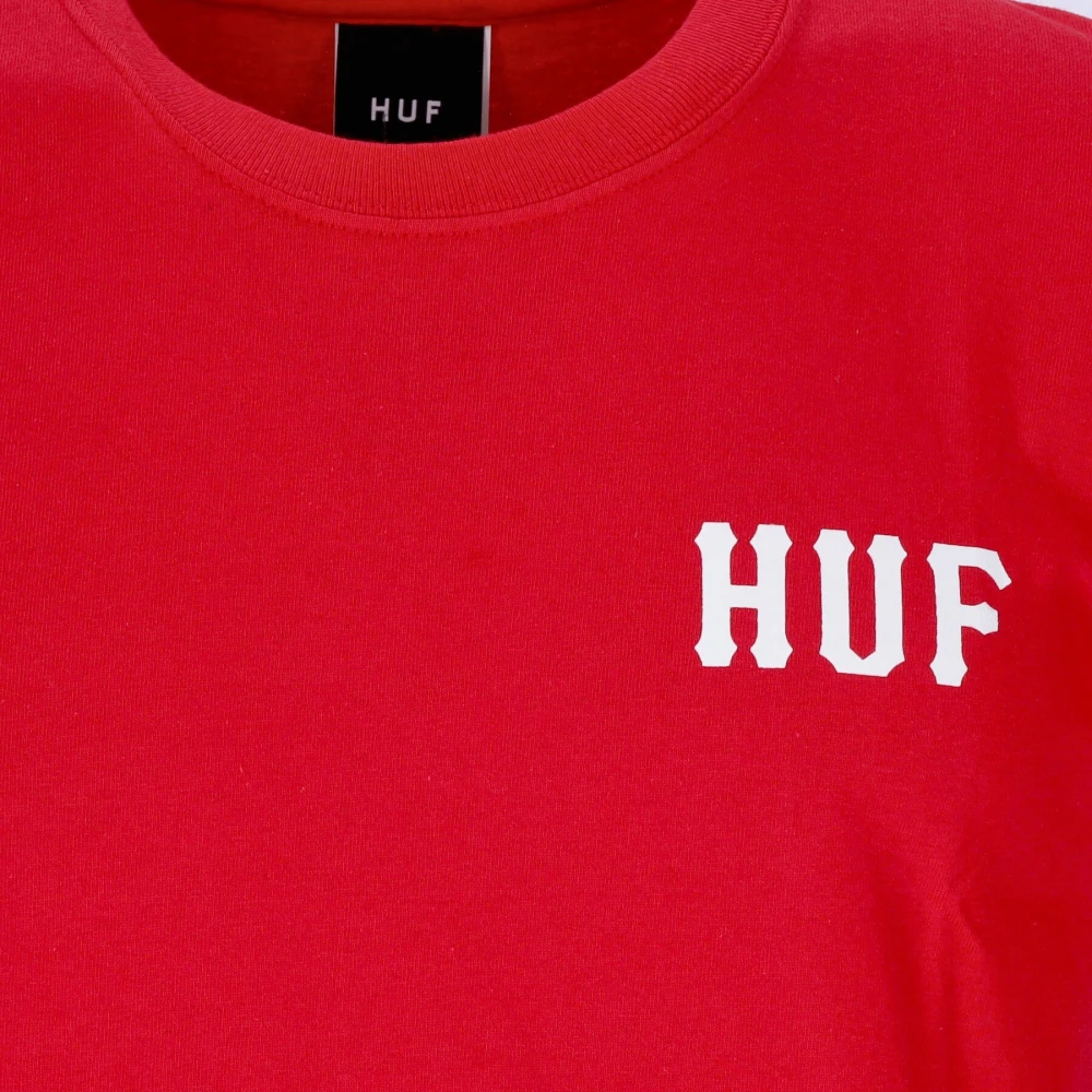 HUF Klassieke H Tee Rood Streetwear Red Heren