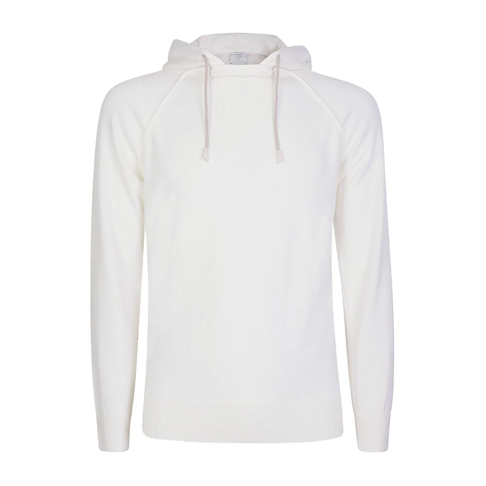 Eleventy Kasjmier Hoodie Trui White Heren