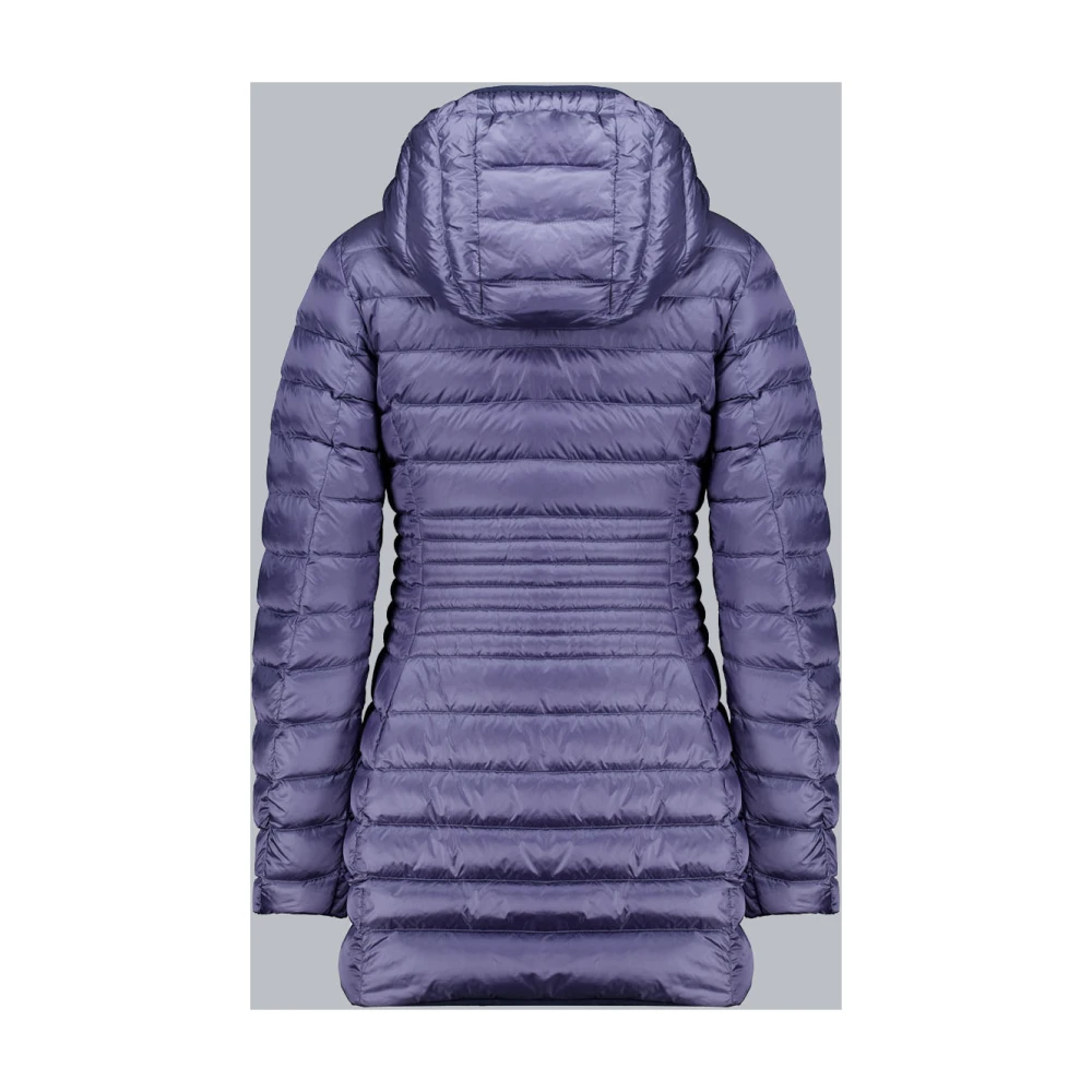 Ciesse Piumini Kalie Lange blauwe omkeerbare donsjas van echt 800 fill power dons Blue Dames