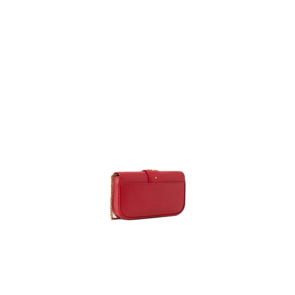pinko Leren tassen voor vrouwen Red Dames