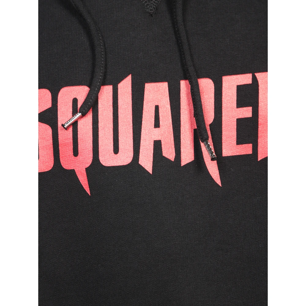 Dsquared2 Zwarte Sweatshirt Urban Stijl Aw24 Black Heren