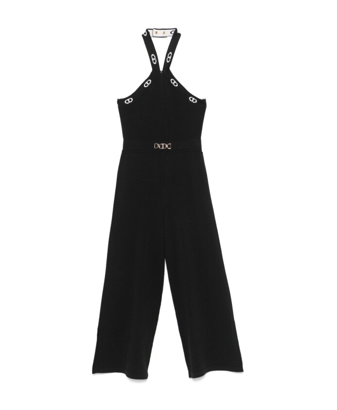 zwarte-jurk-met-logo-print-en-open-rug