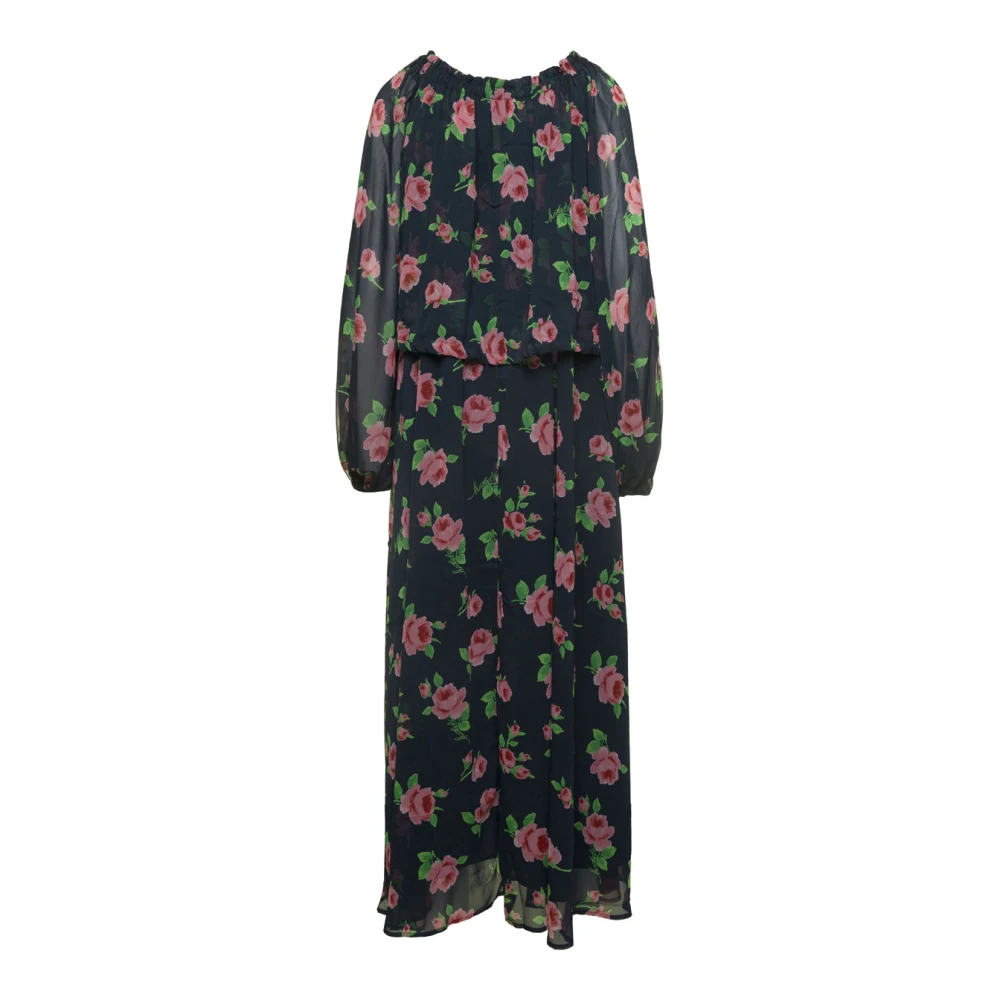 Rotate Birger Christensen Jurken met rozenprint Multicolor Dames