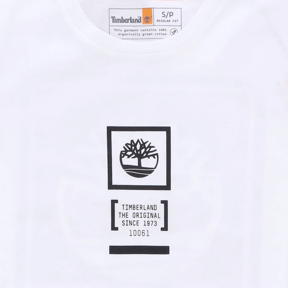 Timberland Camo Tee Wit Korte Mouw T-shirt White Heren