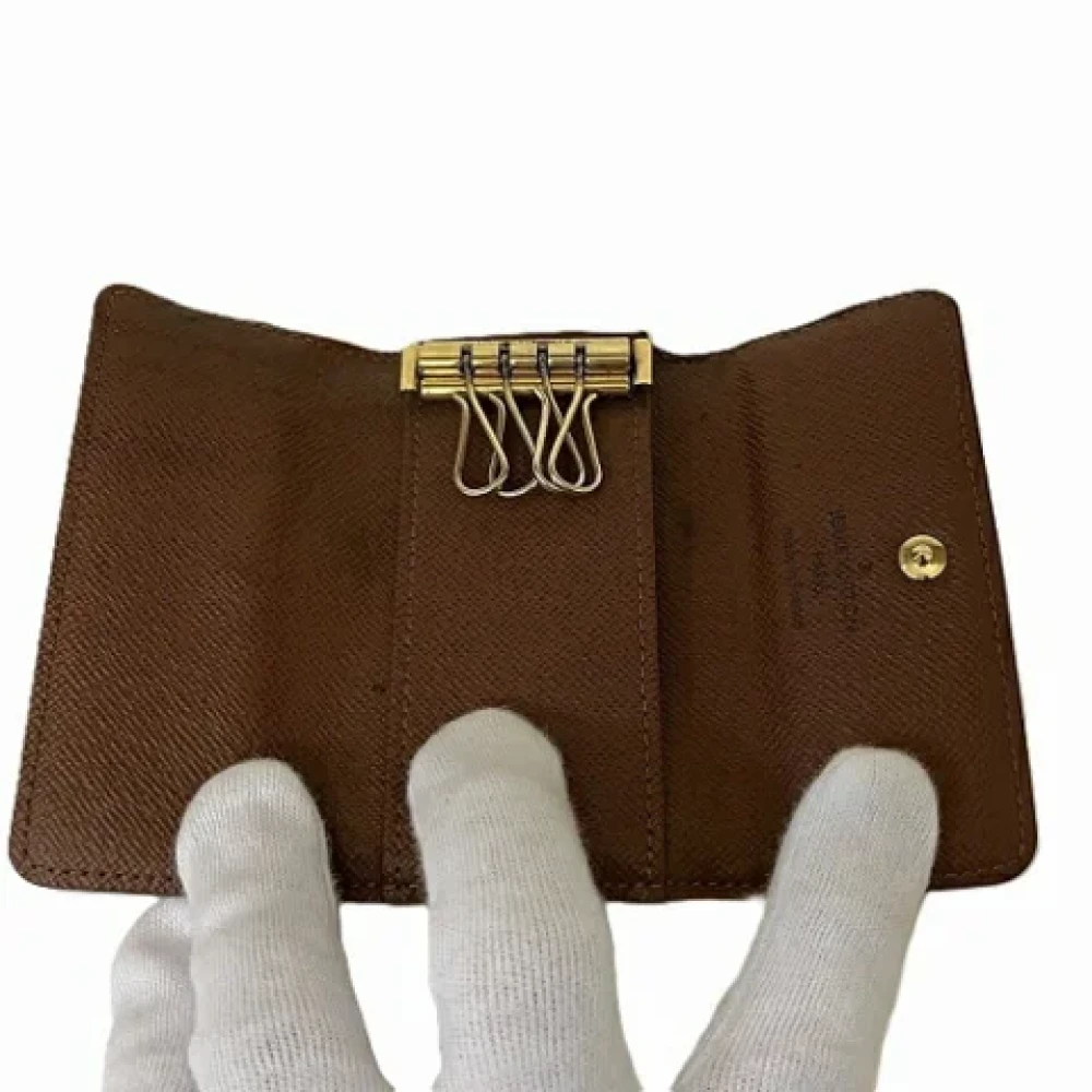 Louis Vuitton Vintage Pre-owned Fabric key-holders Brown Dames