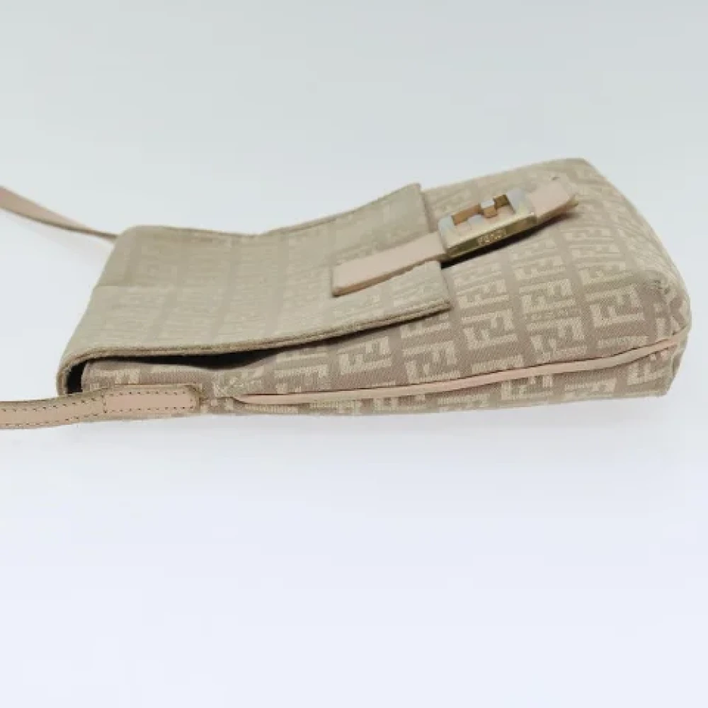 Fendi Vintage Pre-owned Canvas fendi-bags Beige Dames