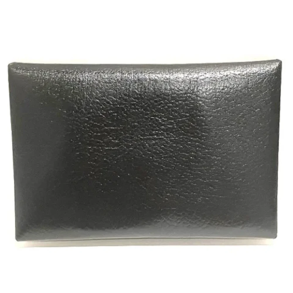 Hermès Vintage Pre-owned Leather wallets Black Heren