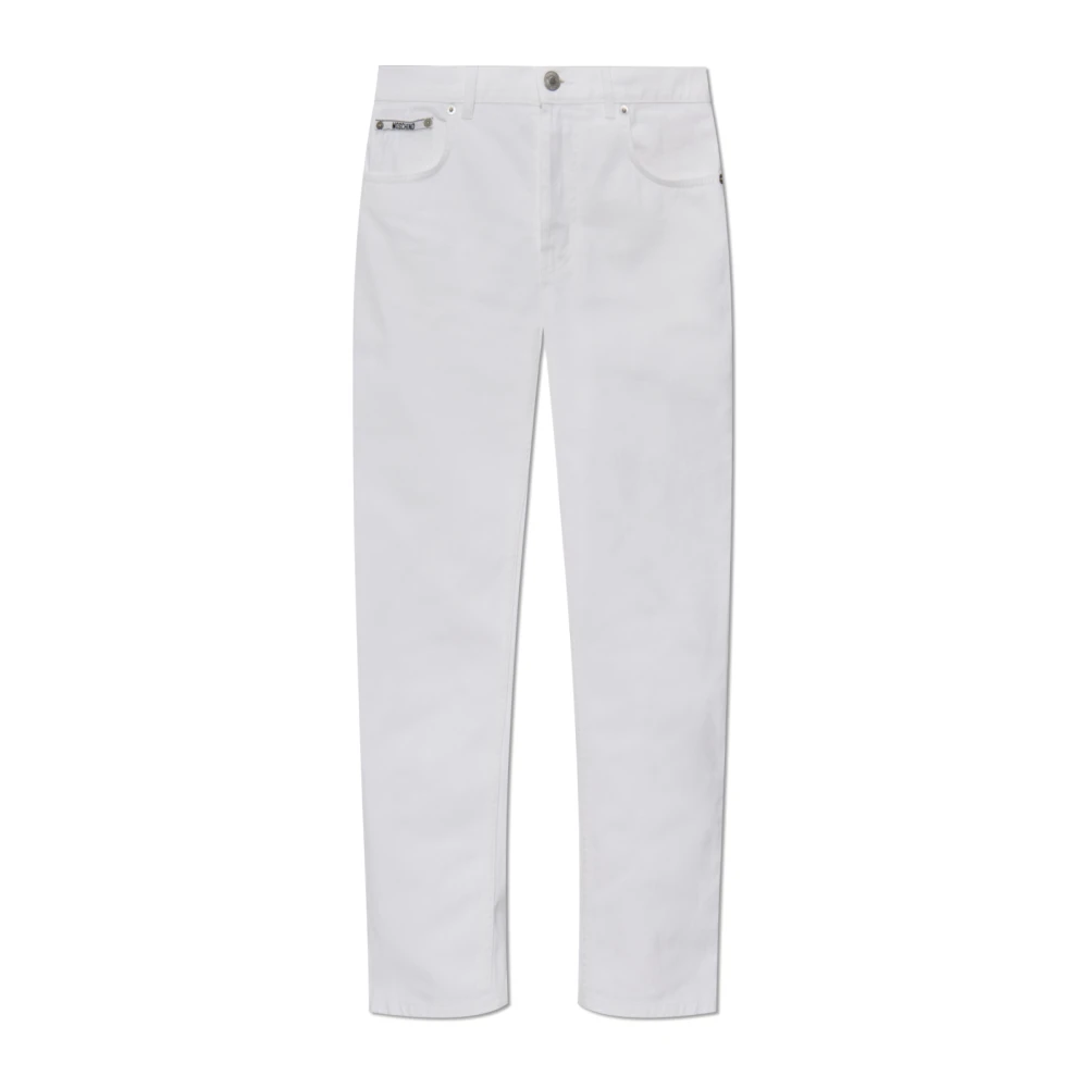 Moschino Jeans met licht toelopende pijpen White Dames