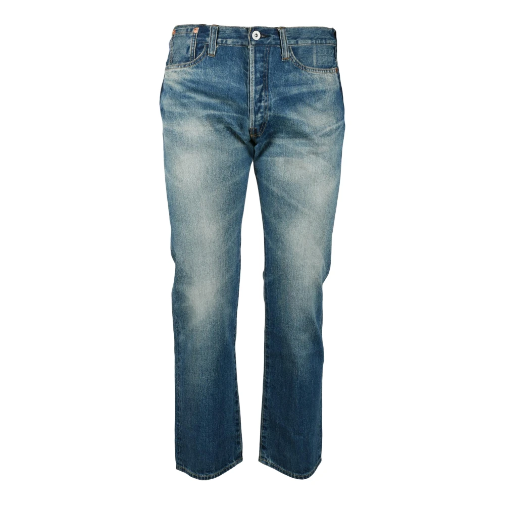 Junya Watanabe Blue Stylish Cotton Jeans - Male - Straight Fit Jeans - S - Jeans