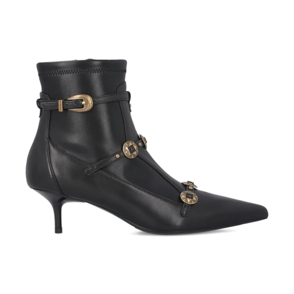 Pinko Boots - Female - Heeled Boots - Black - 7 Uk - Shoes