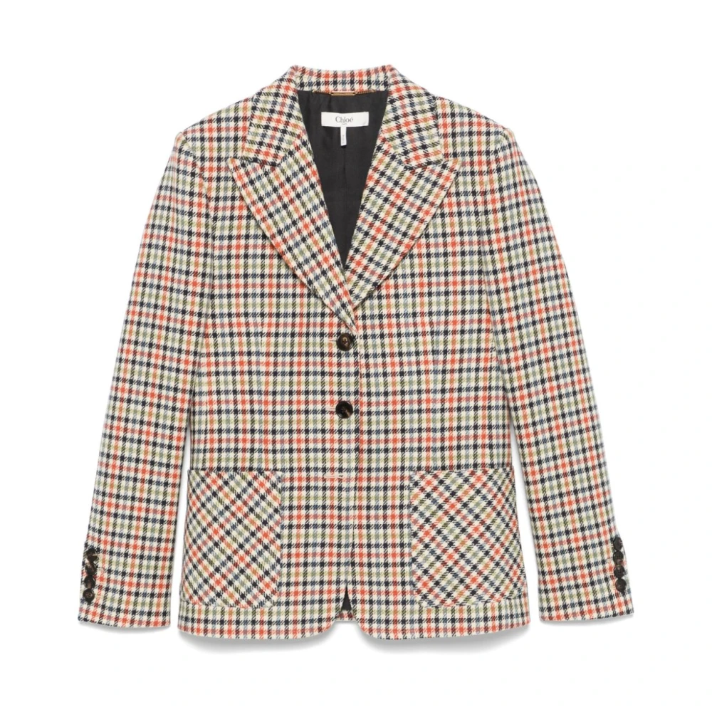 Chloé MultiColour Jas met knoopsluiting Multicolor Dames
