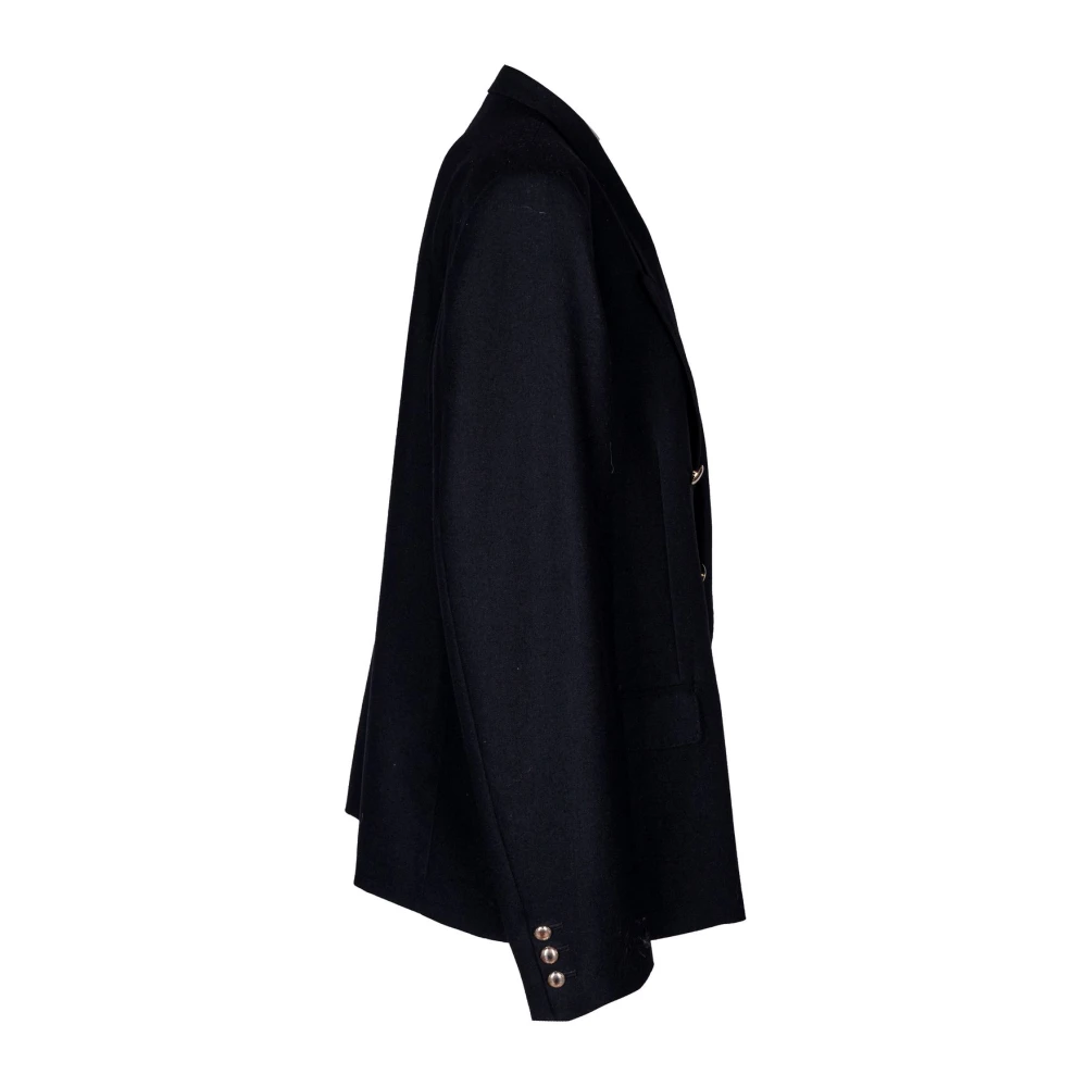 Mauro Grifoni Wollen Dubbel-Borst Pak Set Black Heren