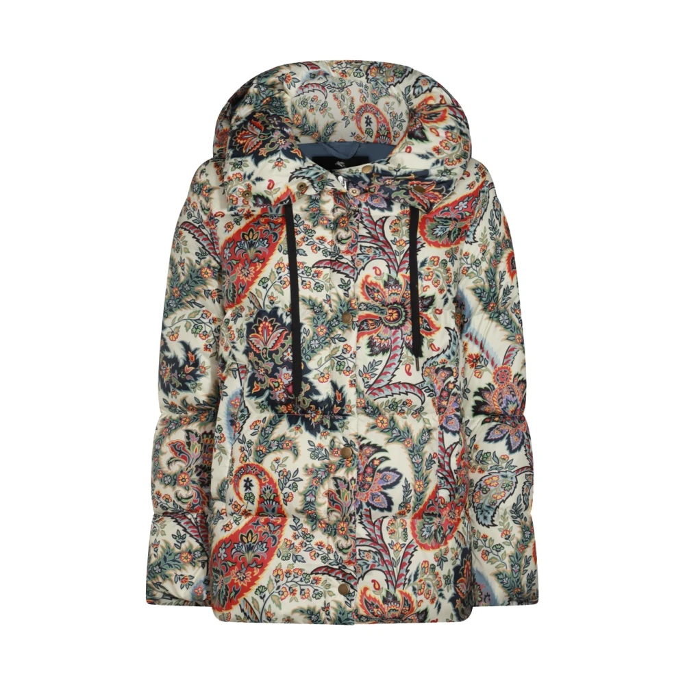 ETRO Multicolor Donsjas met Capuchon Multicolor Dames