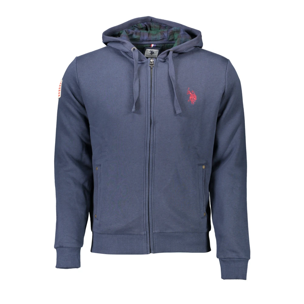 U.s. Polo Assn. Men's Blue Zip-Throughs, 2XL, Hooded Sweatshirt With Zipper