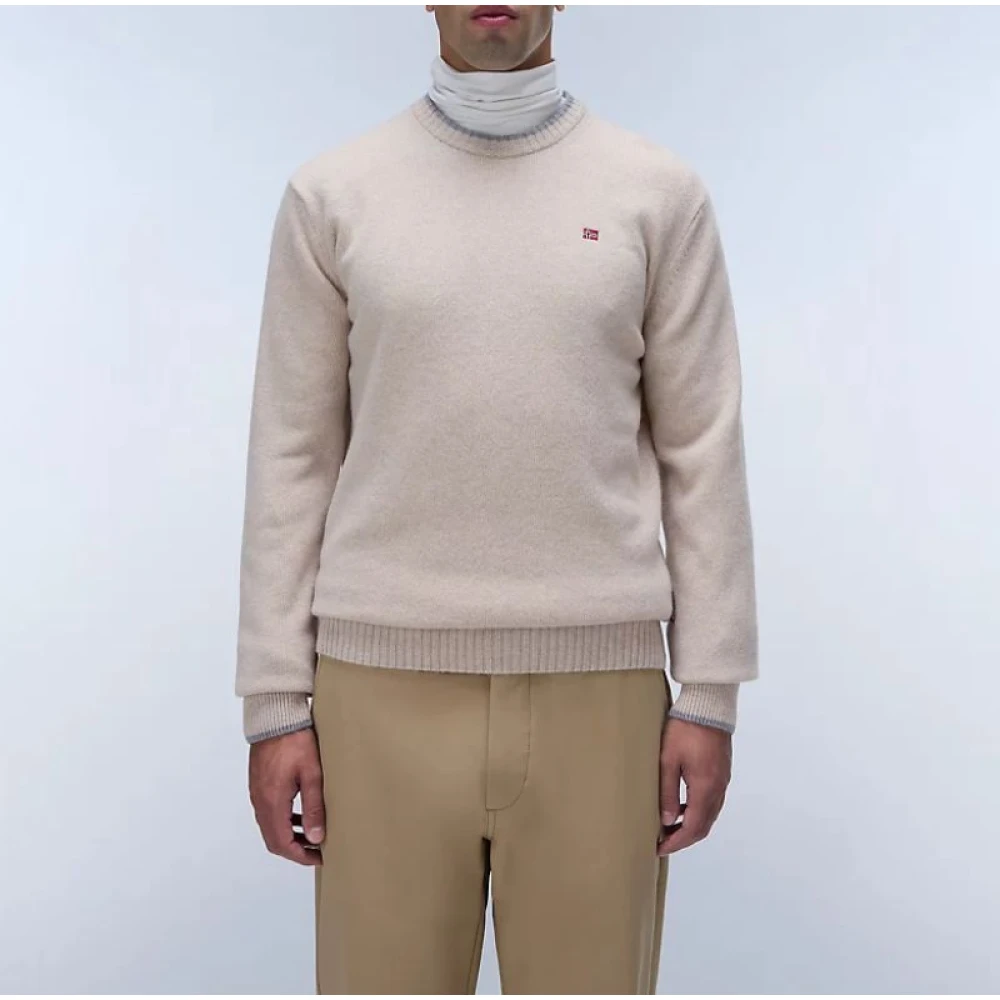 Napapijri Heren Trui Dain C5 Beige Heren