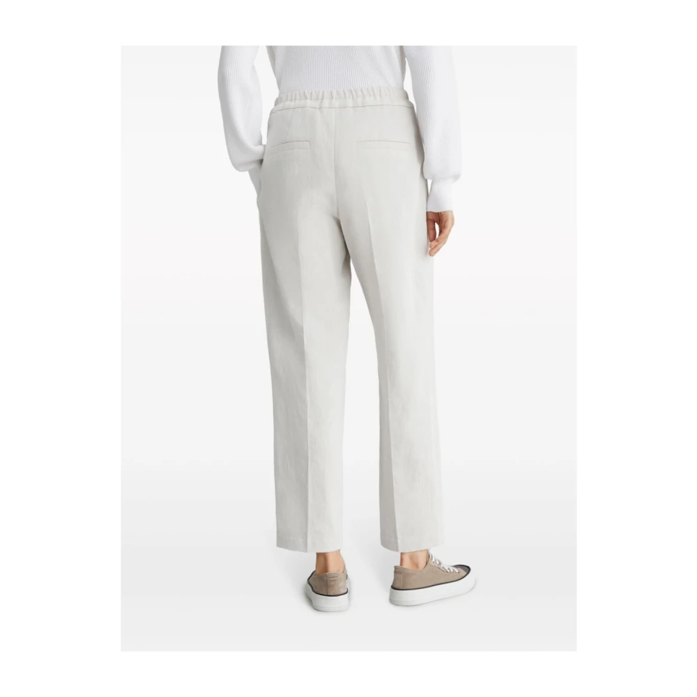 BRUNELLO CUCINELLI Elegante Broek White Dames