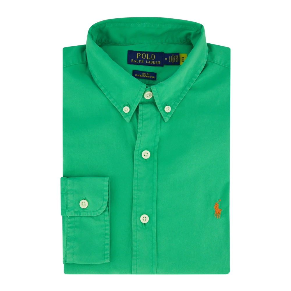 Polo Ralph Lauren Groen casual overhemd slim fit Green Heren