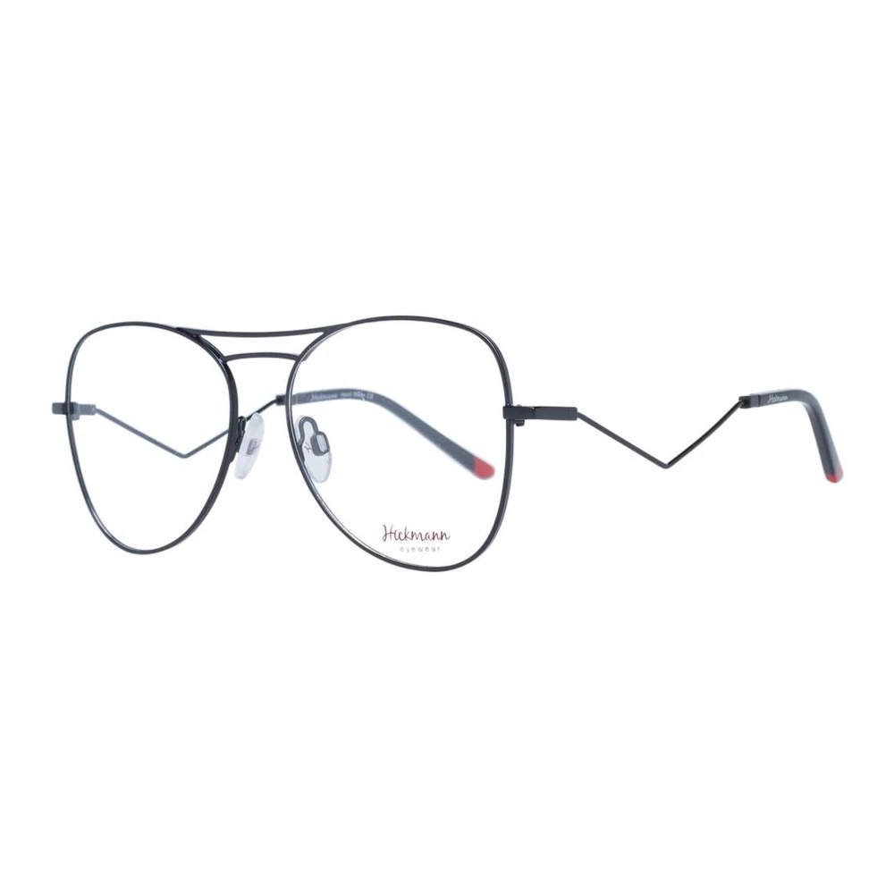 Ana Hickmann Zwarte Aviator Metalen Optische Frames Black Dames