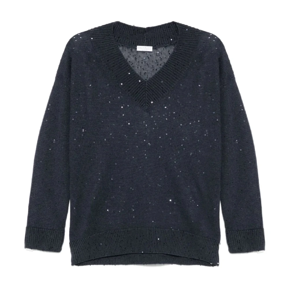 Knitwear > V-neck Knitwear - - Brunello Cucinelli - Modalova