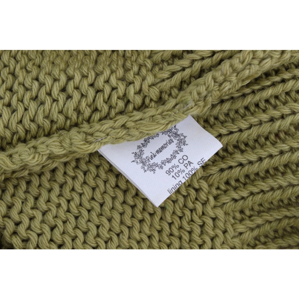 Pink Memories Groene mouwloze gebreide vesttrui Green Dames