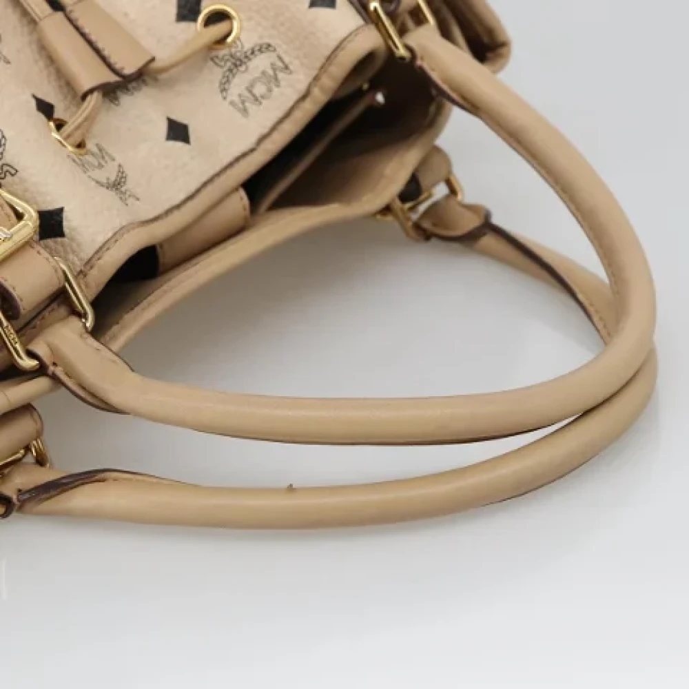 MCM Pre-owned Canvas handbags Beige Dames