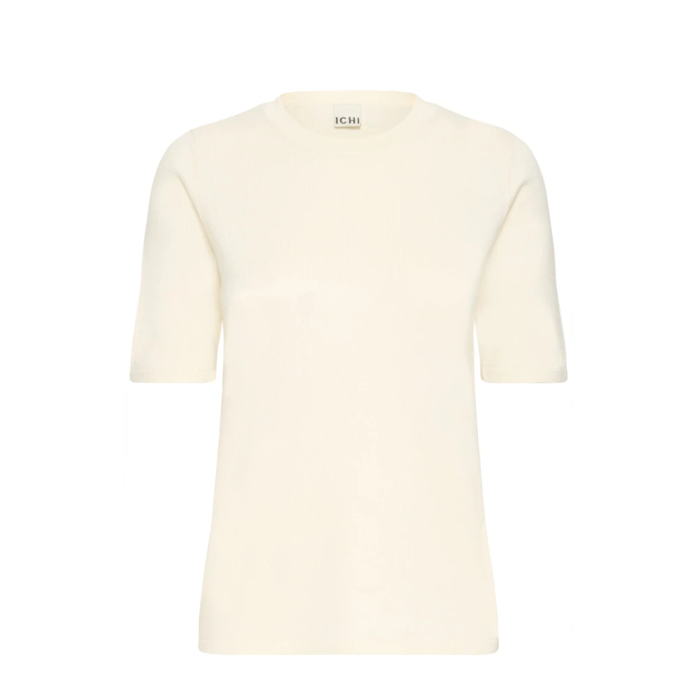 Ichi Vrouw Beige Ronde Hals Knitwear