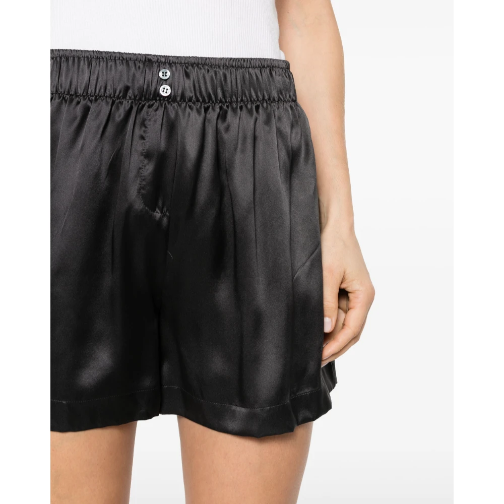 Halfboy Donkergrijze Bermuda Shorts van Satijnzijde Gray Dames