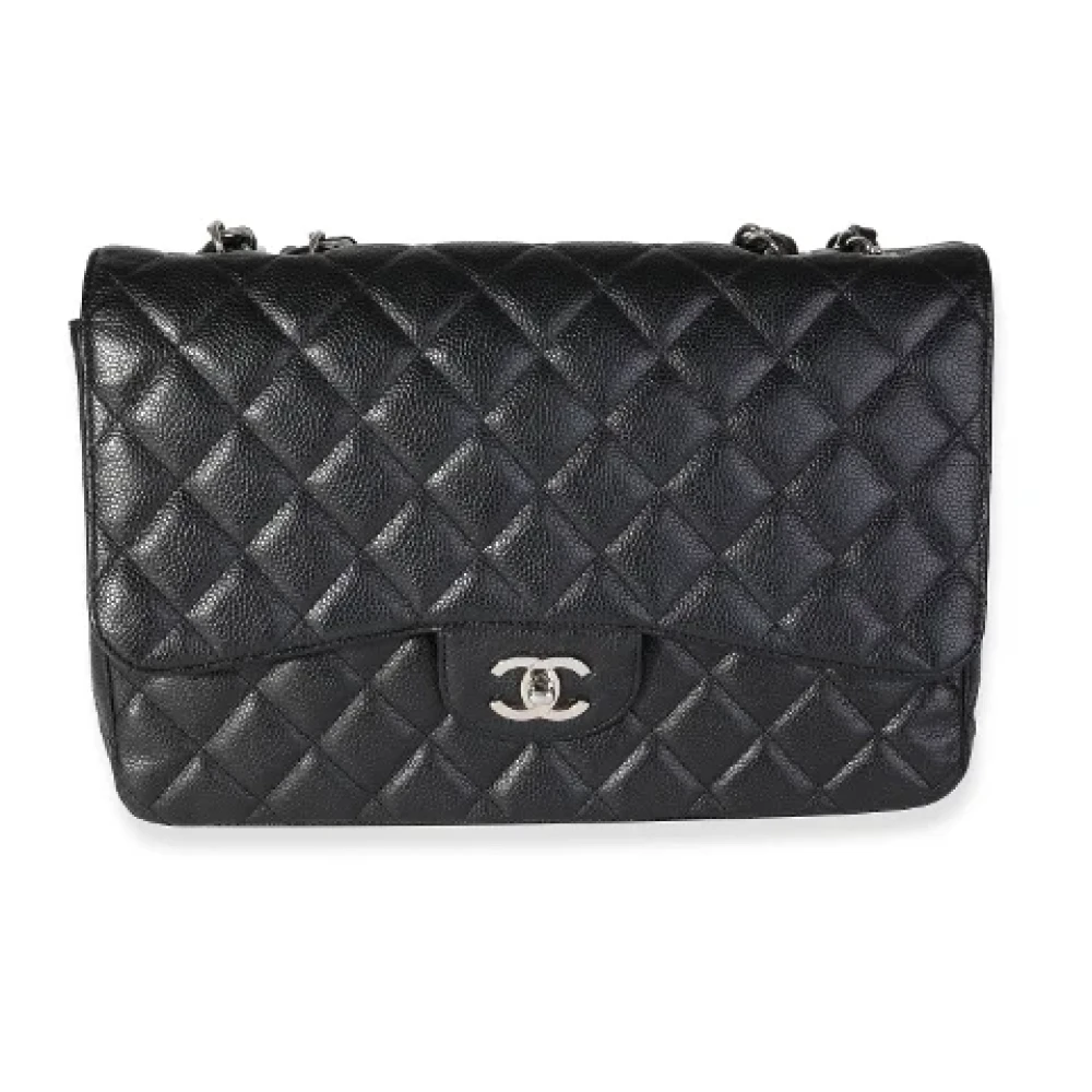 Chanel Vintage Pre-owned Leather crossbody-bags Black Dames