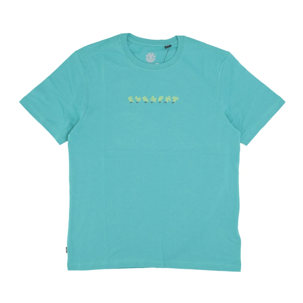 Element Mieren Marcheren Tee Crew Neck T-Shirt Blue Heren