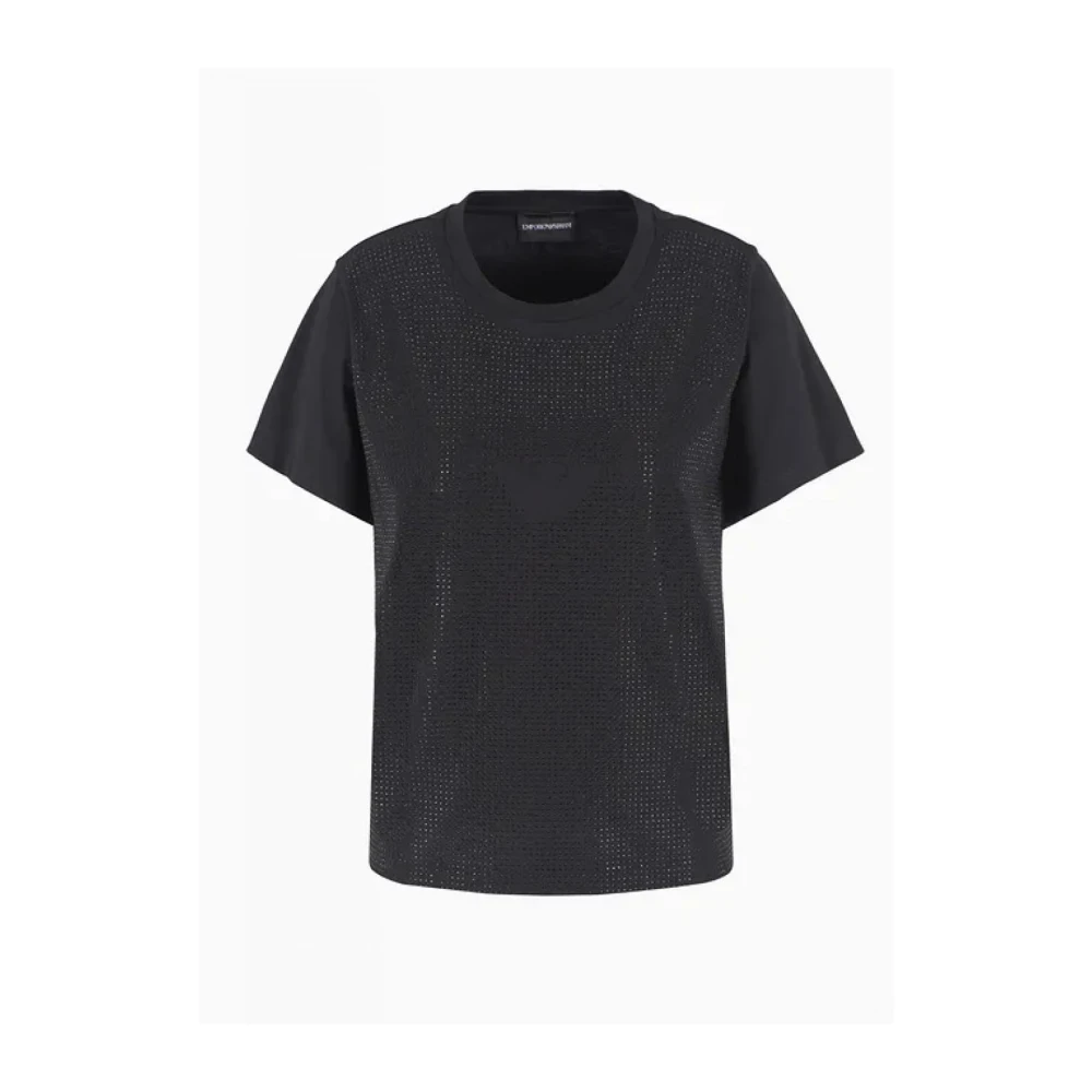 Emporio Armani Katoenen T-shirt Black Dames