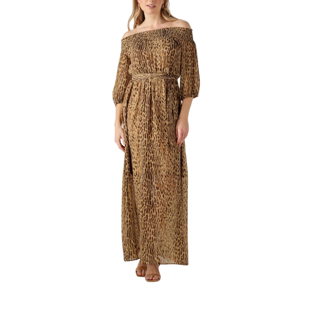 Liu Jo Damen Braun Es Wickelkleid Charme