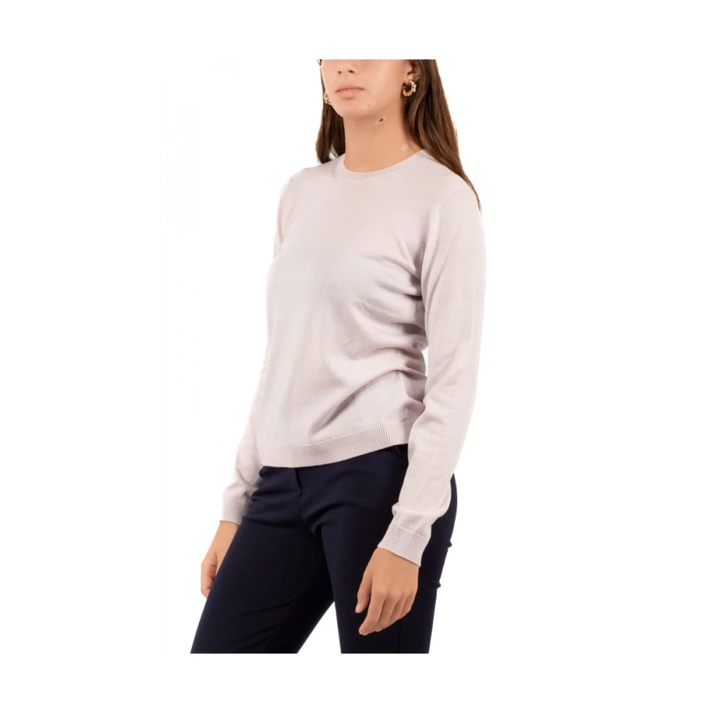 Gran Sasso Dames Ronde Hals Trui Pink Dames