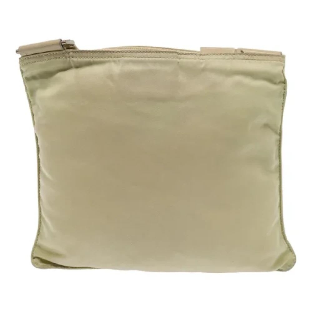 Prada Vintage Pre-owned Canvas prada-bags Beige Dames