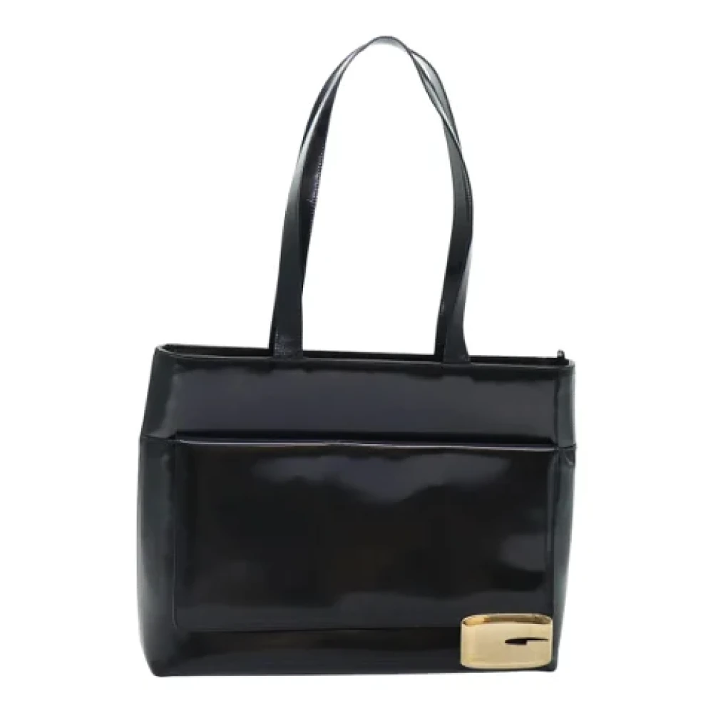 Gucci Vintage Pre-owned Leather totes Black Dames