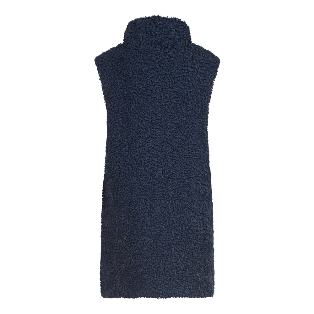 Betty & Co Imitatiebont vest met opgestikte zakken Blue Dames